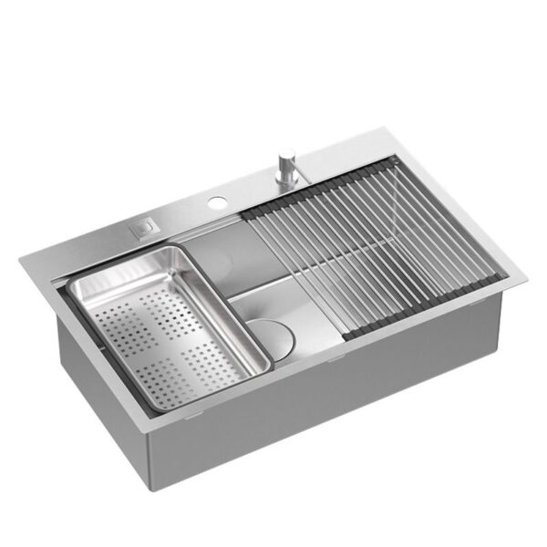Chiuvetă inox BURT 110 WORKSTATION BRUSH NICKEL