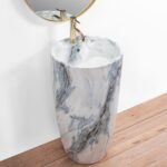 Lavoar de sine stătător Ceramic Rea Anya Granit matt - imagine 3