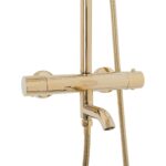 Set de dus cu termostat Lungo Gold Auriu