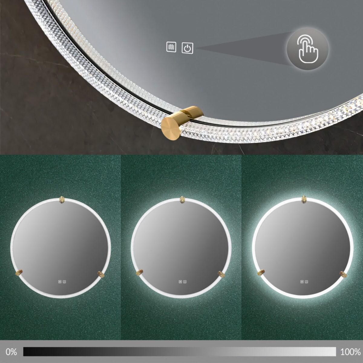 Oglindă LED 60cm 106 - imagine 6