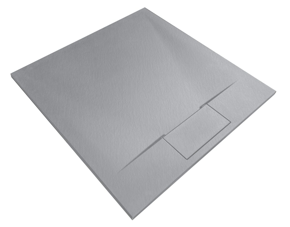 Cadita de dus Rea Bazalt Grey 90x90 - imagine 4