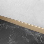 Bandă frontală pentru cădiță de duș 120cm Brush Gold - imagine 2