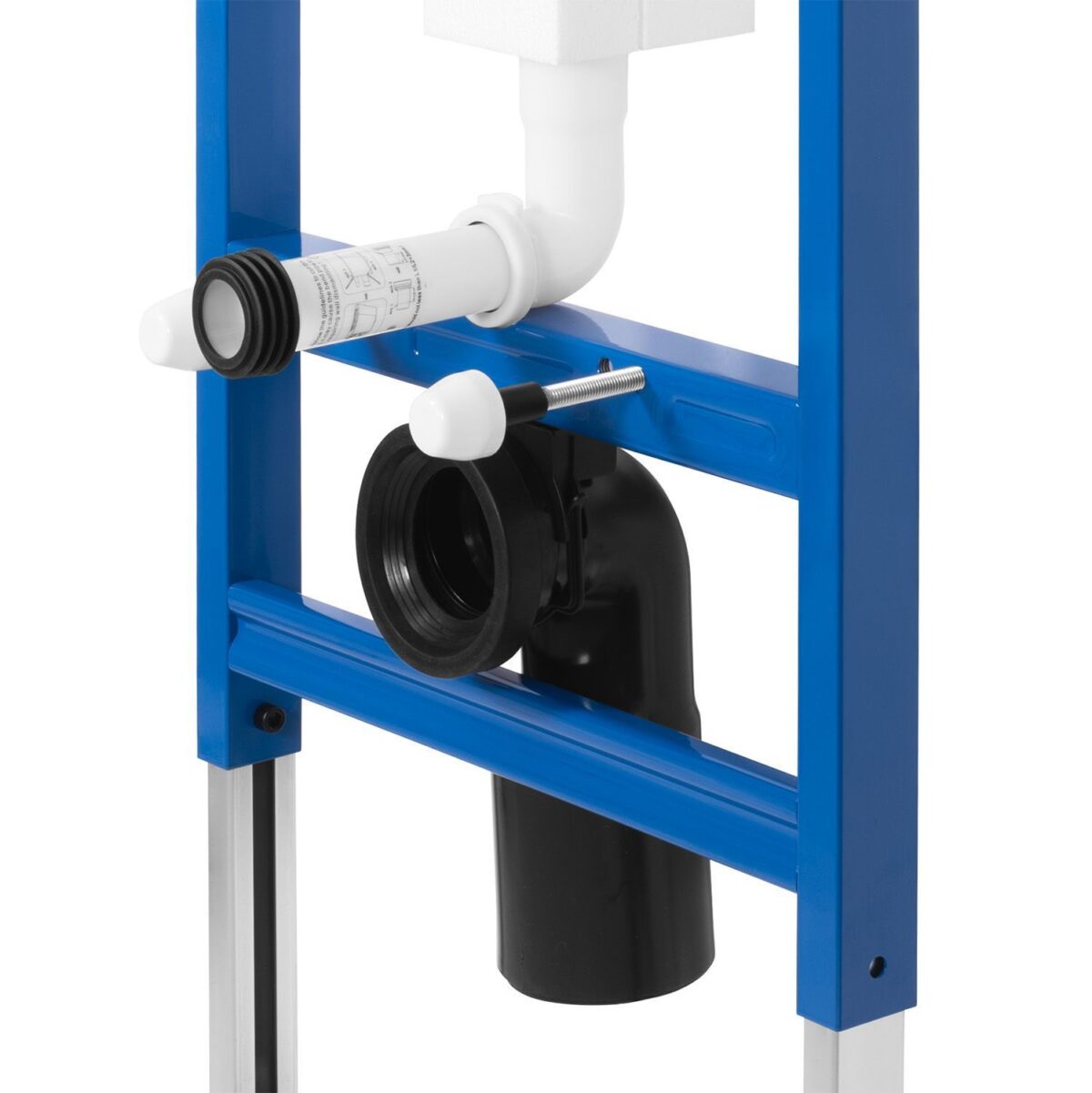 Cadru WC încastrat K011A-Q Rea cu buton T Black - imagine 5