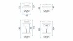 Dop pentru lavoar cu un click-clack universal Rea Chrome - imagine 2