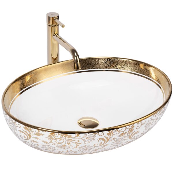 Lavoar pe blat Rea Margot White/Gold