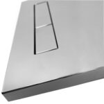 Cadru Set incastrat pentru vase WC cu buton H Chrome - imagine 3